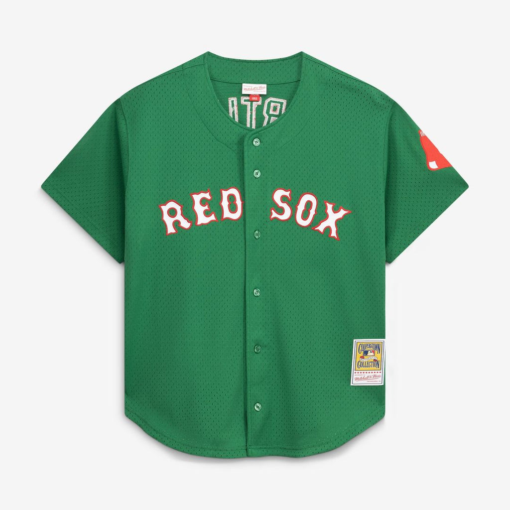 David Ortiz Boston Red Sox Cooperstown Collection Mesh Batting Practice Jersey - Kelly Green
