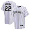 Mickey Moniak Colorado Rockies Home Replica Jersey - White