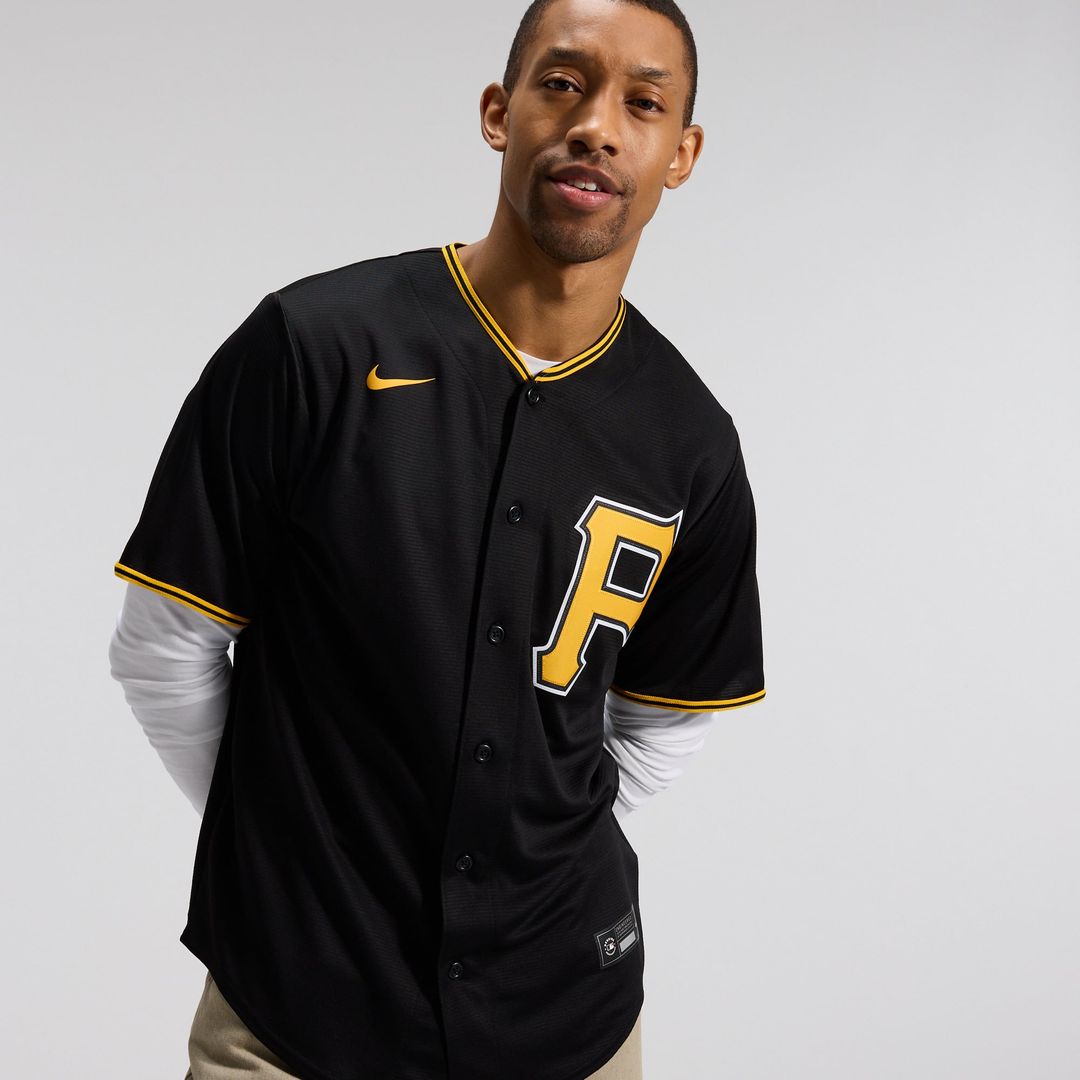 Pittsburgh Pirates Alternate Replica Team Jersey - Black