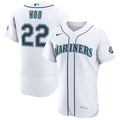 Bryan Woo Seattle Mariners Home 50th Season Authentic Jersey - White