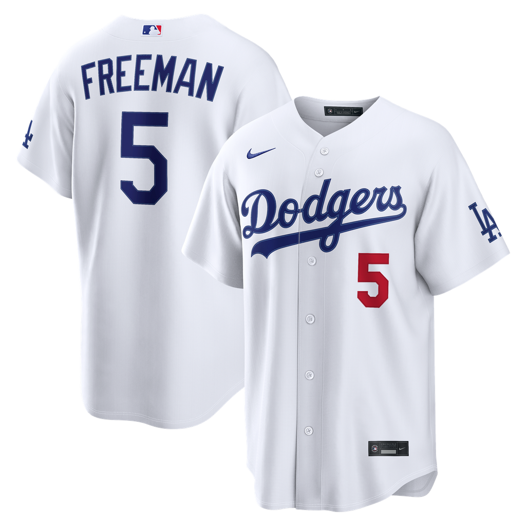 Freddie Freeman Los Angeles Dodgers Home Stadium Jersey - White