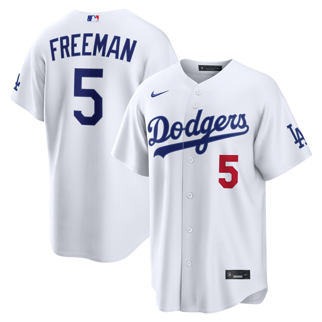 Freddie Freeman Los Angeles Dodgers Home Stadium Jersey - White