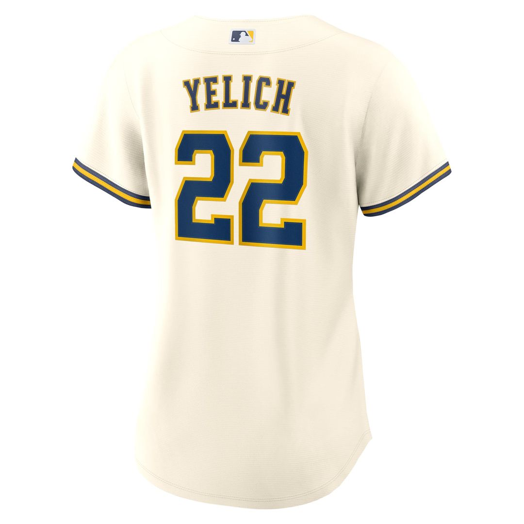 Christian Yelich Milwaukee Brewers Women's Home Replica Jersey - White