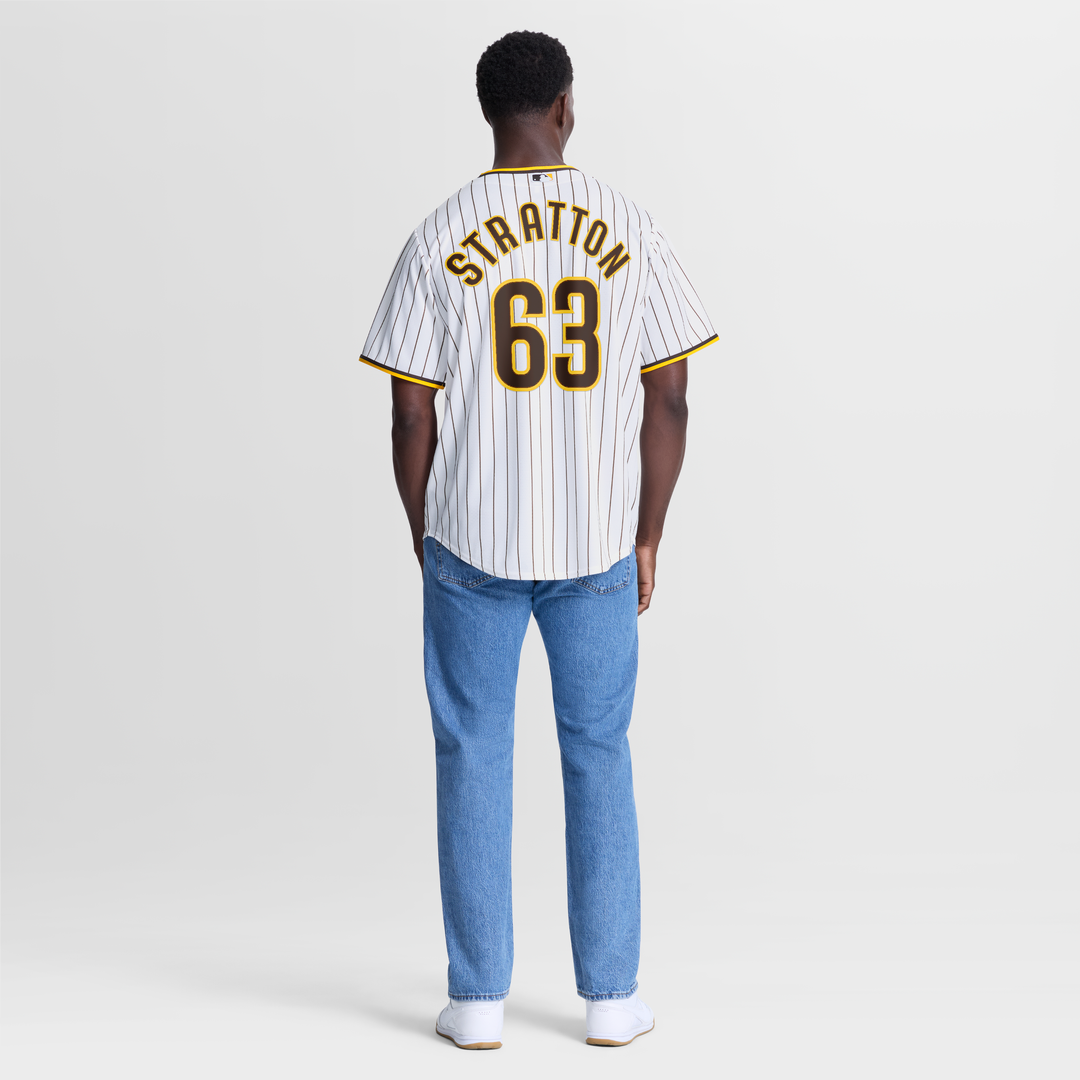 Hunter Stratton San Diego Padres Home Replica Jersey - White