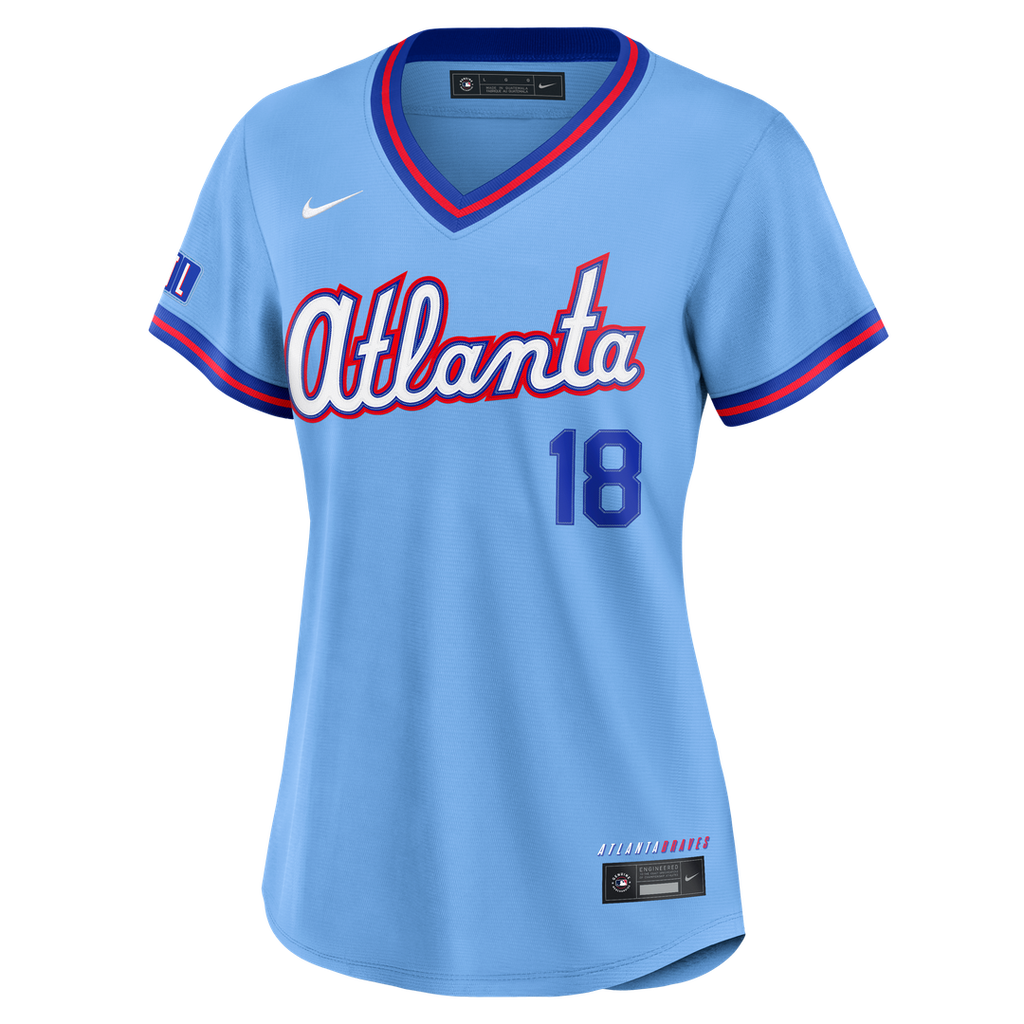 Mike Yastrzemski Atlanta Braves Women's 2026 City Connect Stadium Jersey - Powder Blue