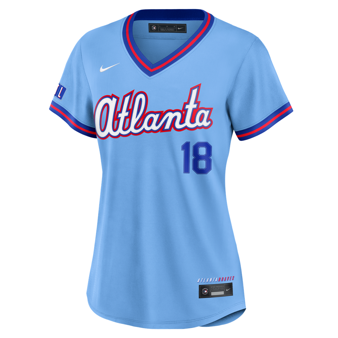 Mike Yastrzemski Atlanta Braves Women's 2026 City Connect Stadium Jersey - Powder Blue