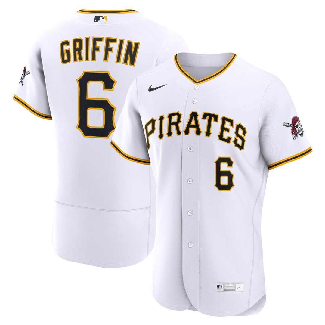 Konnor Griffin Pittsburgh Pirates Home Authentic Jersey - White