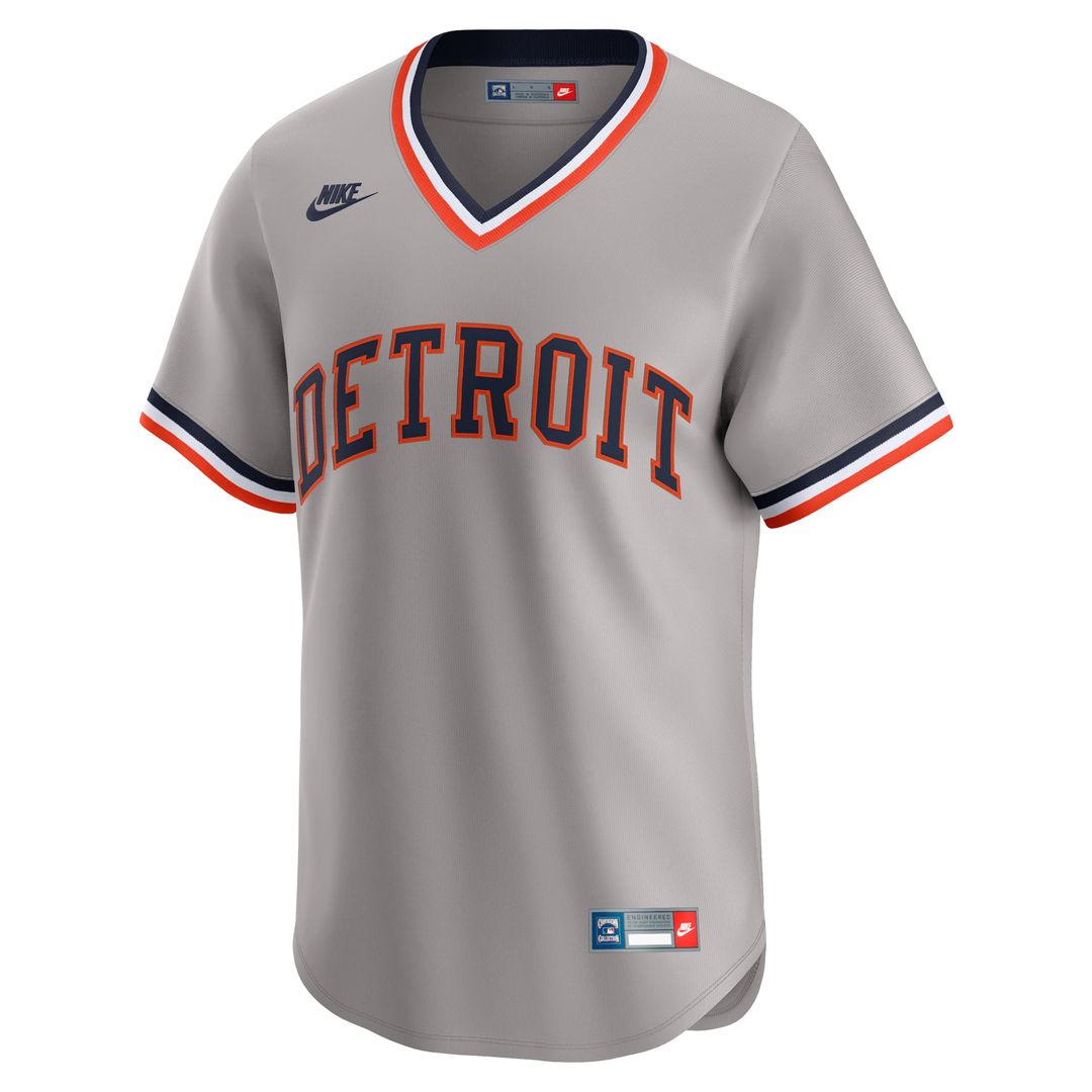 Detroit Tigers Cooperstown Collection Limited Jersey - Gray