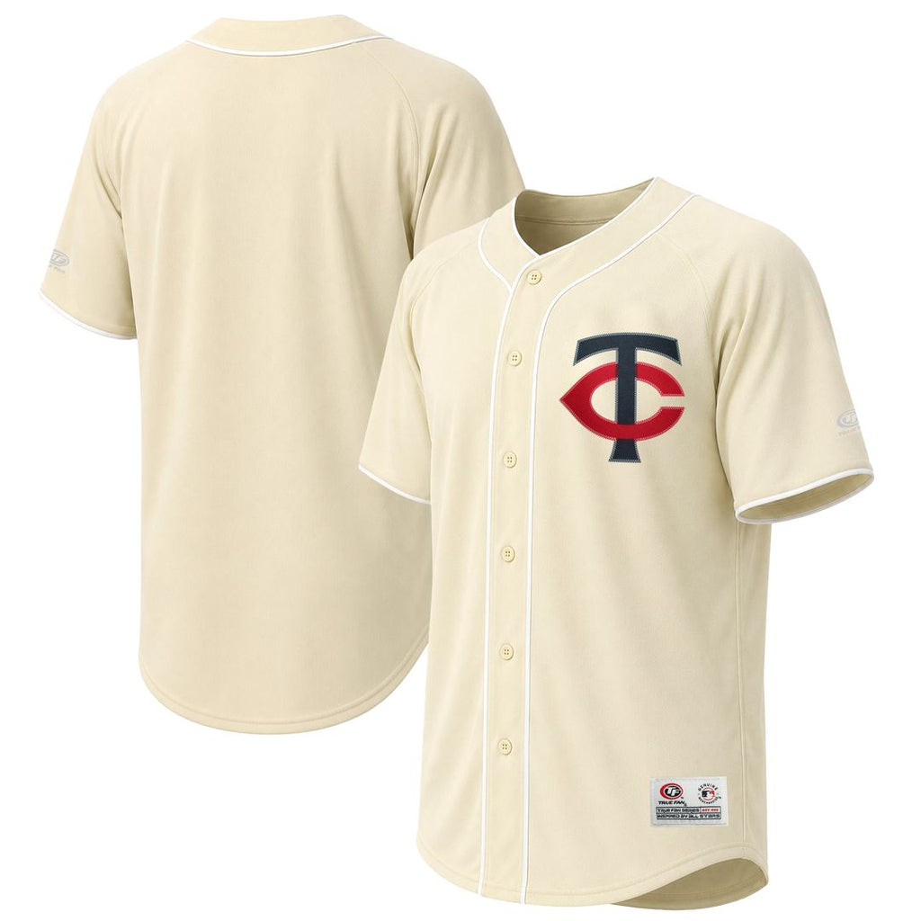 Minnesota Twins Stitches Fashion Jersey - Cream