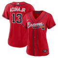 Ronald Acuña Jr. Atlanta Braves Women's Alternate Replica Jersey - Red