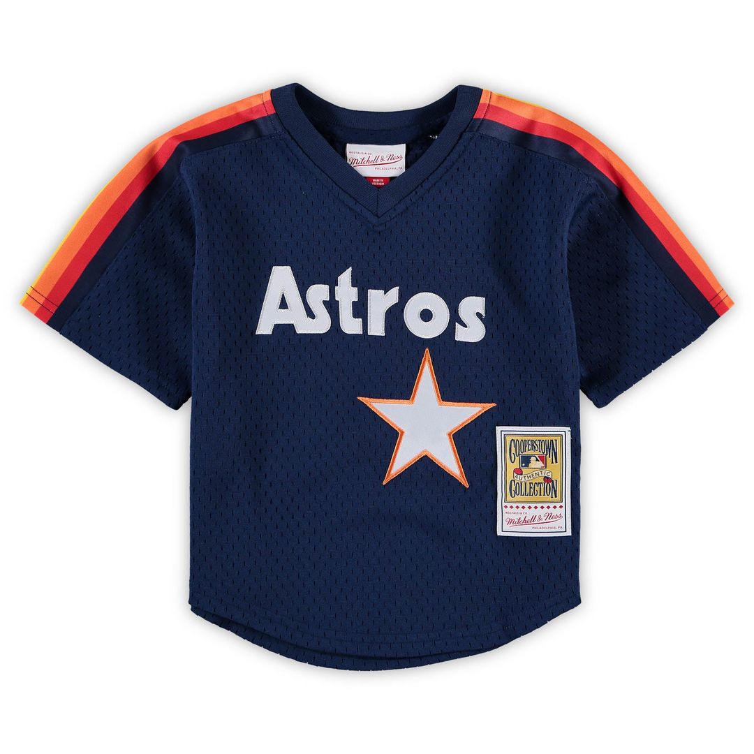 Nolan Ryan Houston Astros Preschool & Toddler Cooperstown Collection Mesh Batting Practice Jersey - Navy