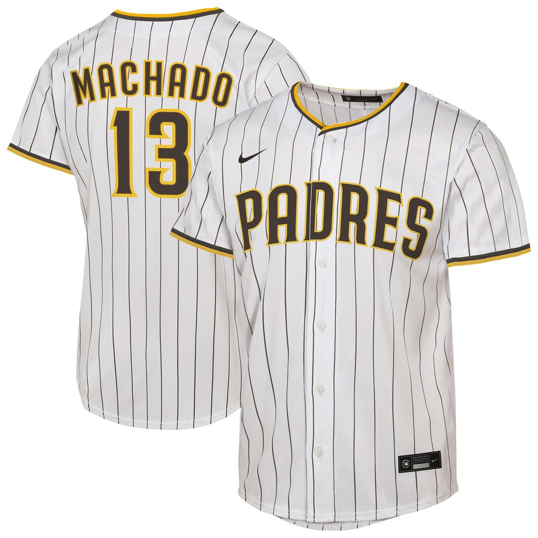 Manny Machado San Diego Padres Youth Home Replica Player Jersey - White