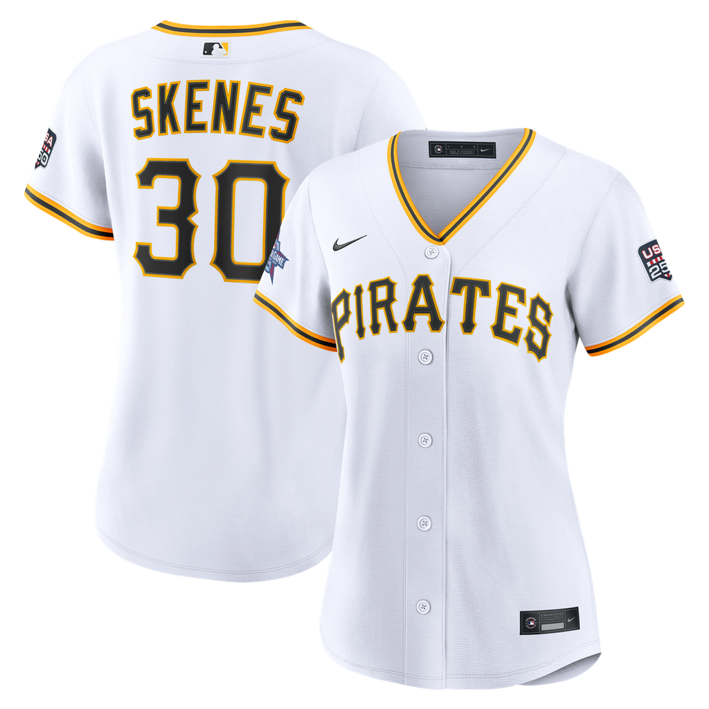 2026 All - Star Game Women's Pittsburgh Pirates Paul Skenes White Replica Jersey