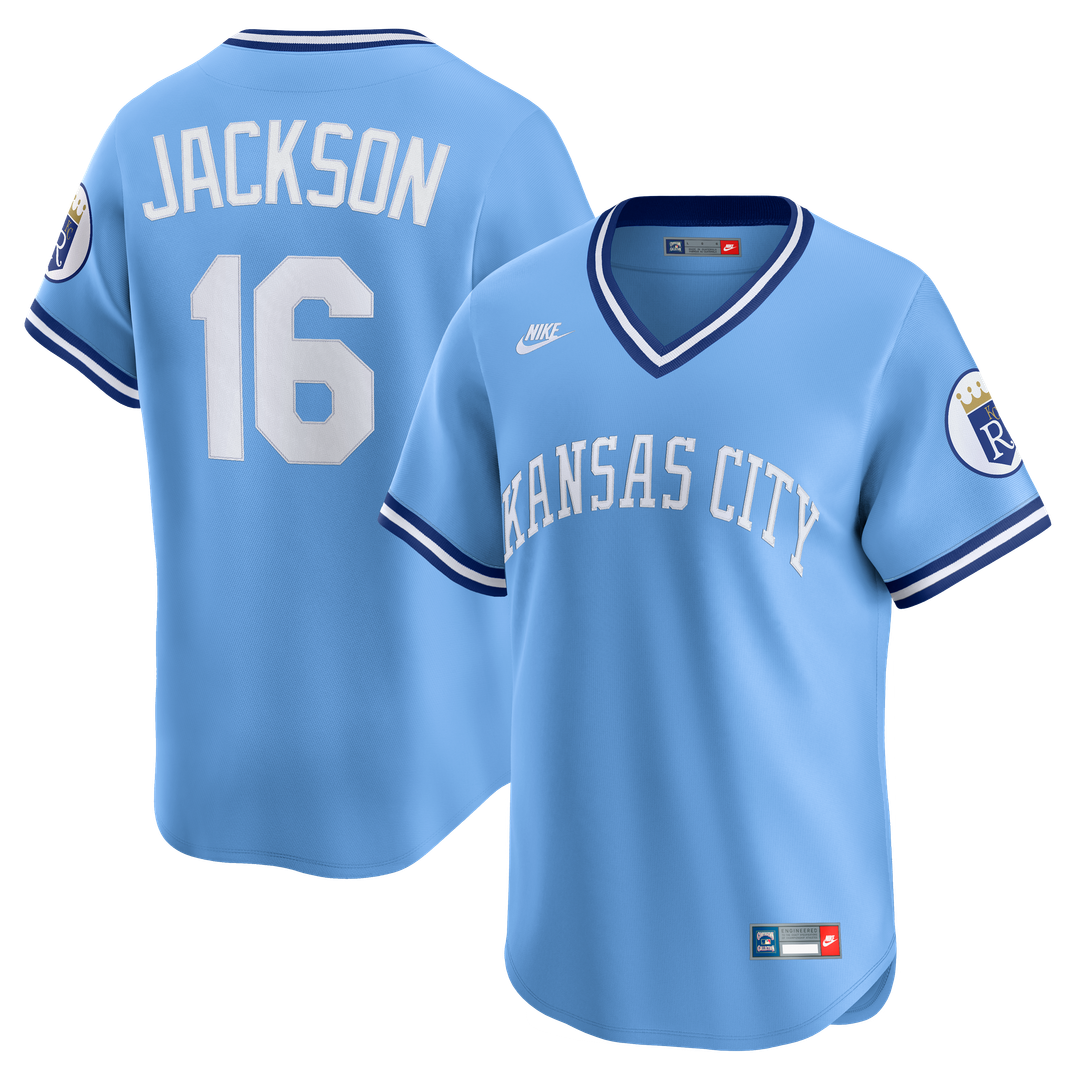 Bo Jackson Kansas City Royals Throwback Cooperstown Collection Limited Jersey - Light Blue