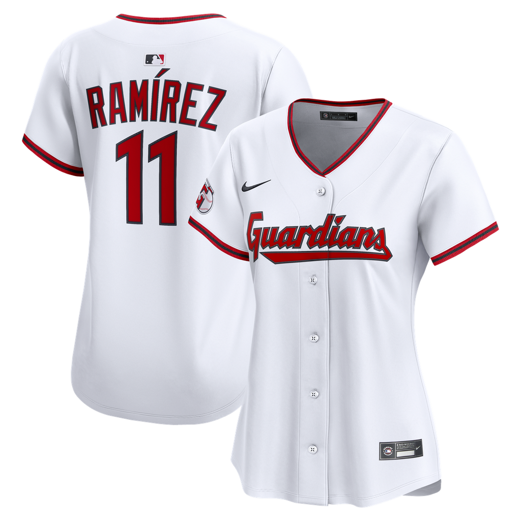 José Ramírez Cleveland Guardians Women's Home Limited Player Jersey - White