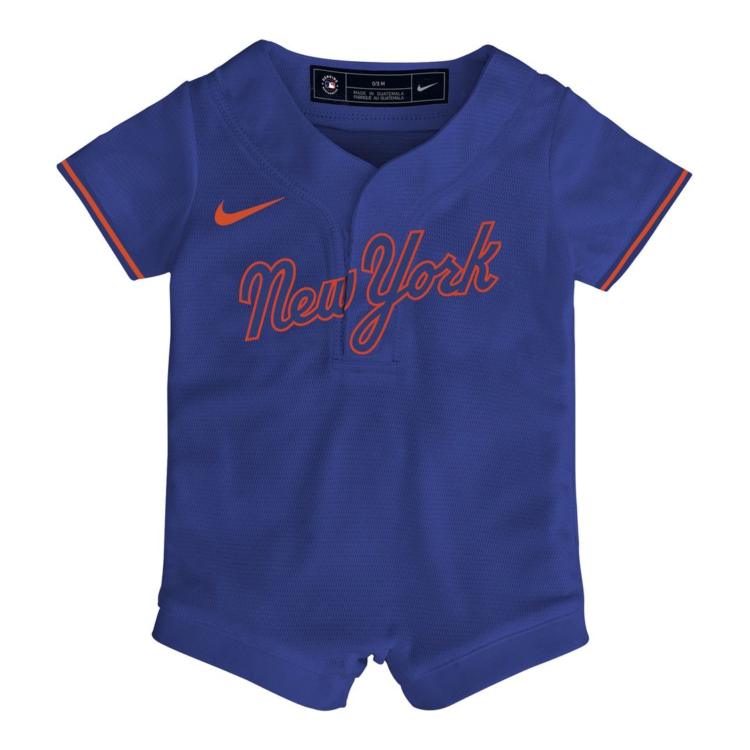 New York Mets Newborn & Infant Alternate Replica Romper Jersey - Royal