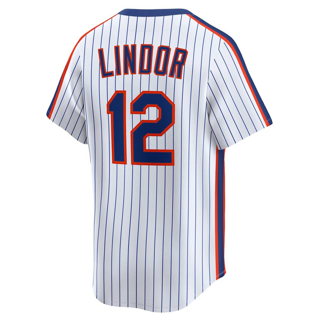 Francisco Lindor New York Mets Throwback Cooperstown Collection Limited Jersey - White