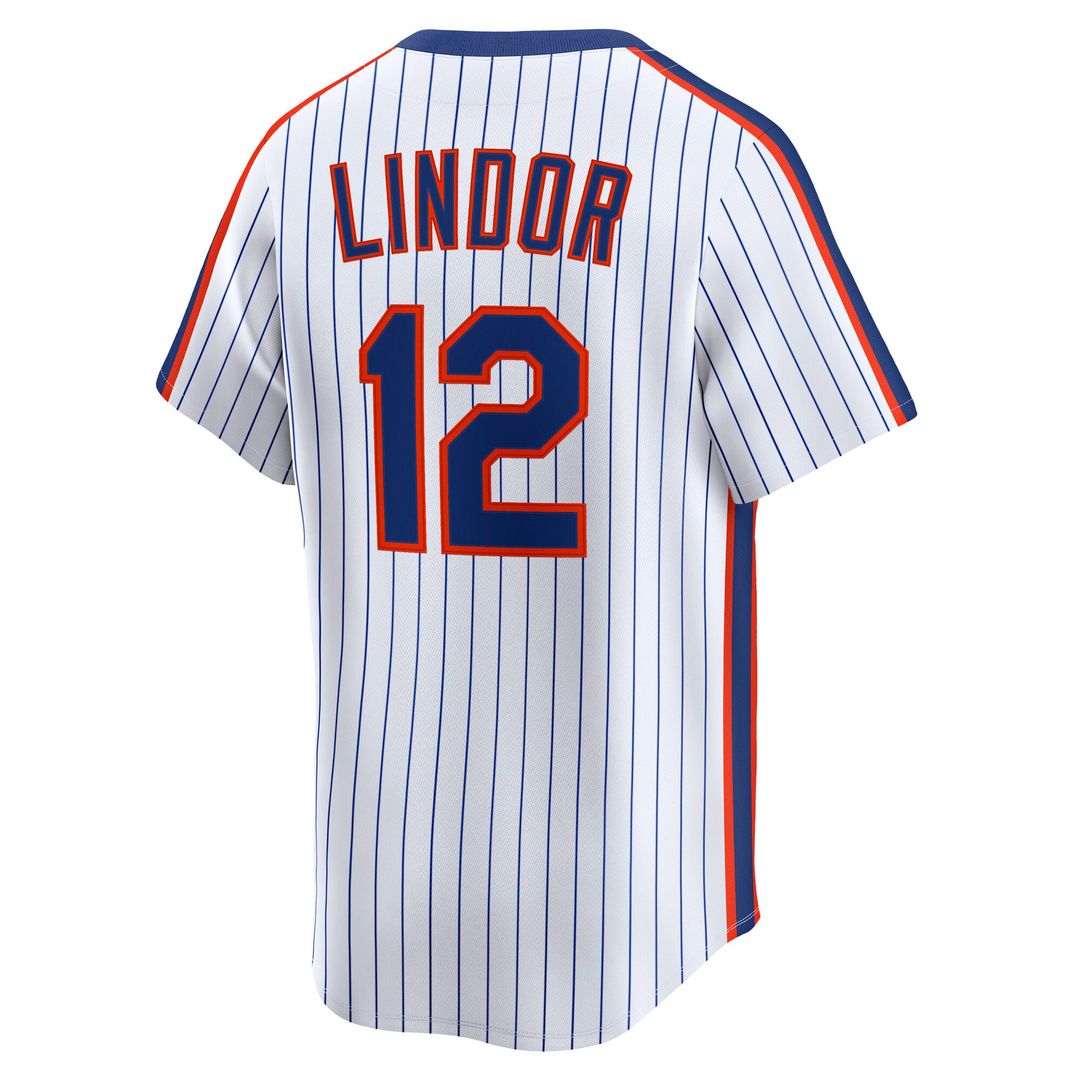 Francisco Lindor New York Mets Throwback Cooperstown Collection Limited Jersey - White