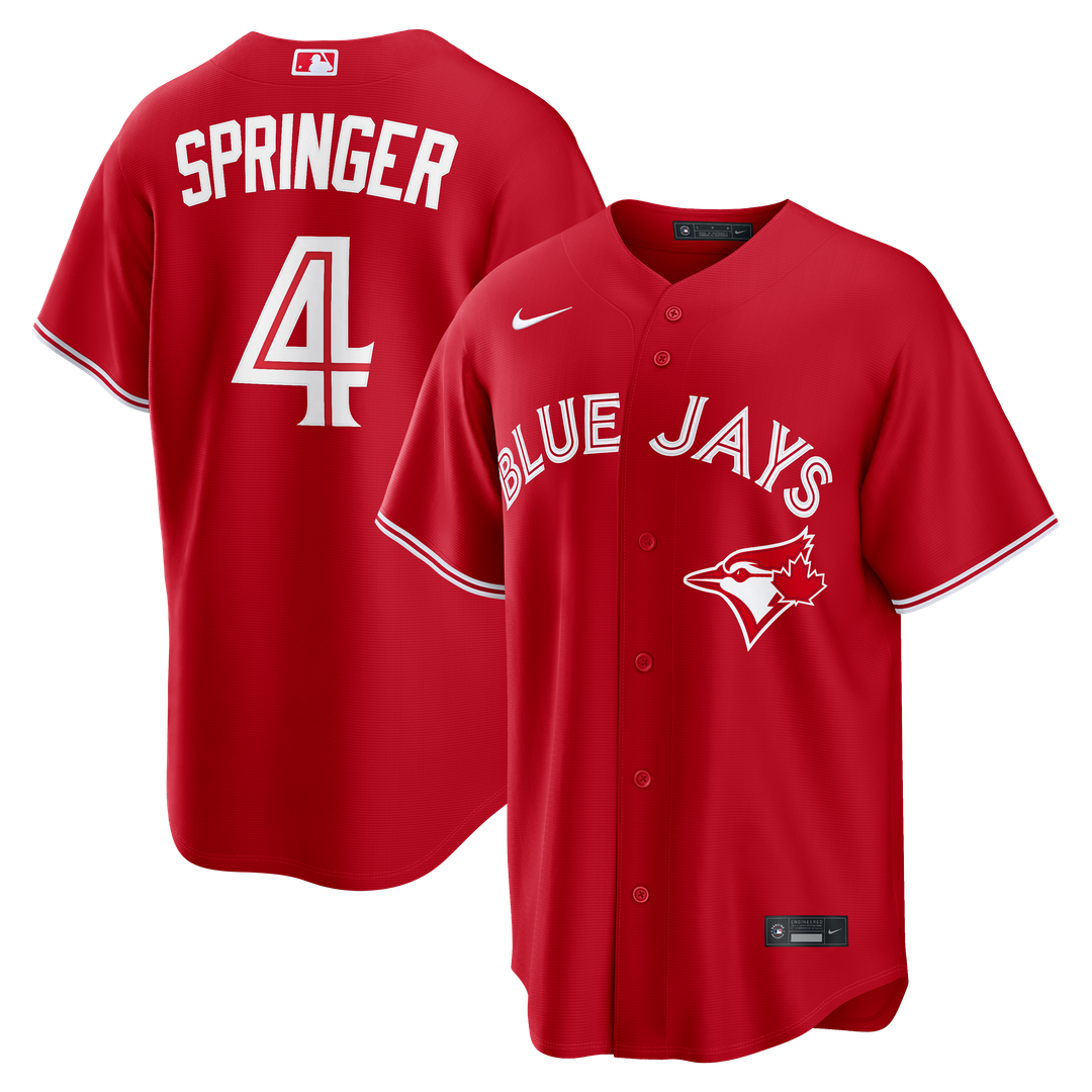 George Springer Toronto Blue Jays Canada Day Replica Jersey - Red