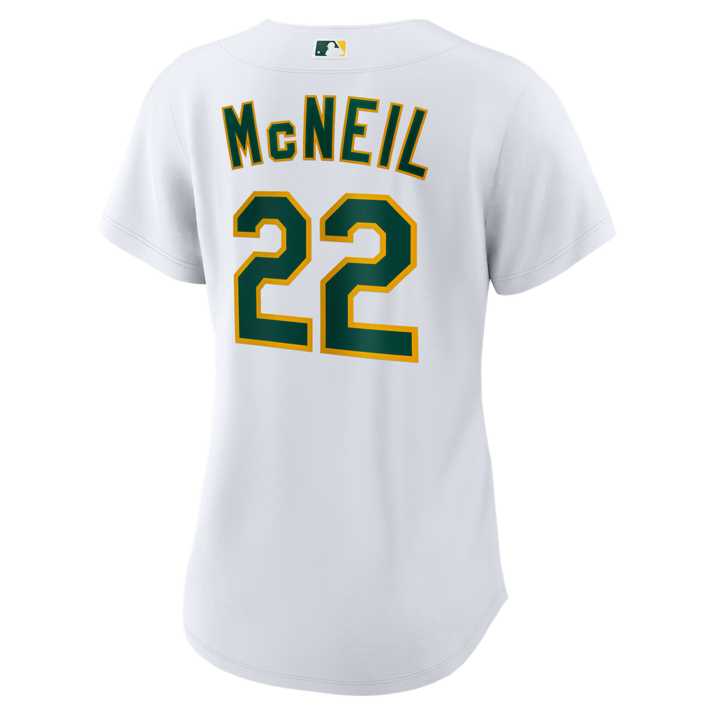 Jeff McNeil Athletics Women's Home Replica Jersey - White