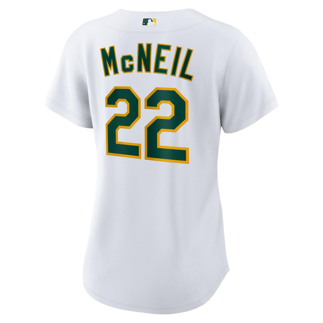 Jeff McNeil Athletics Women's Home Replica Jersey - White