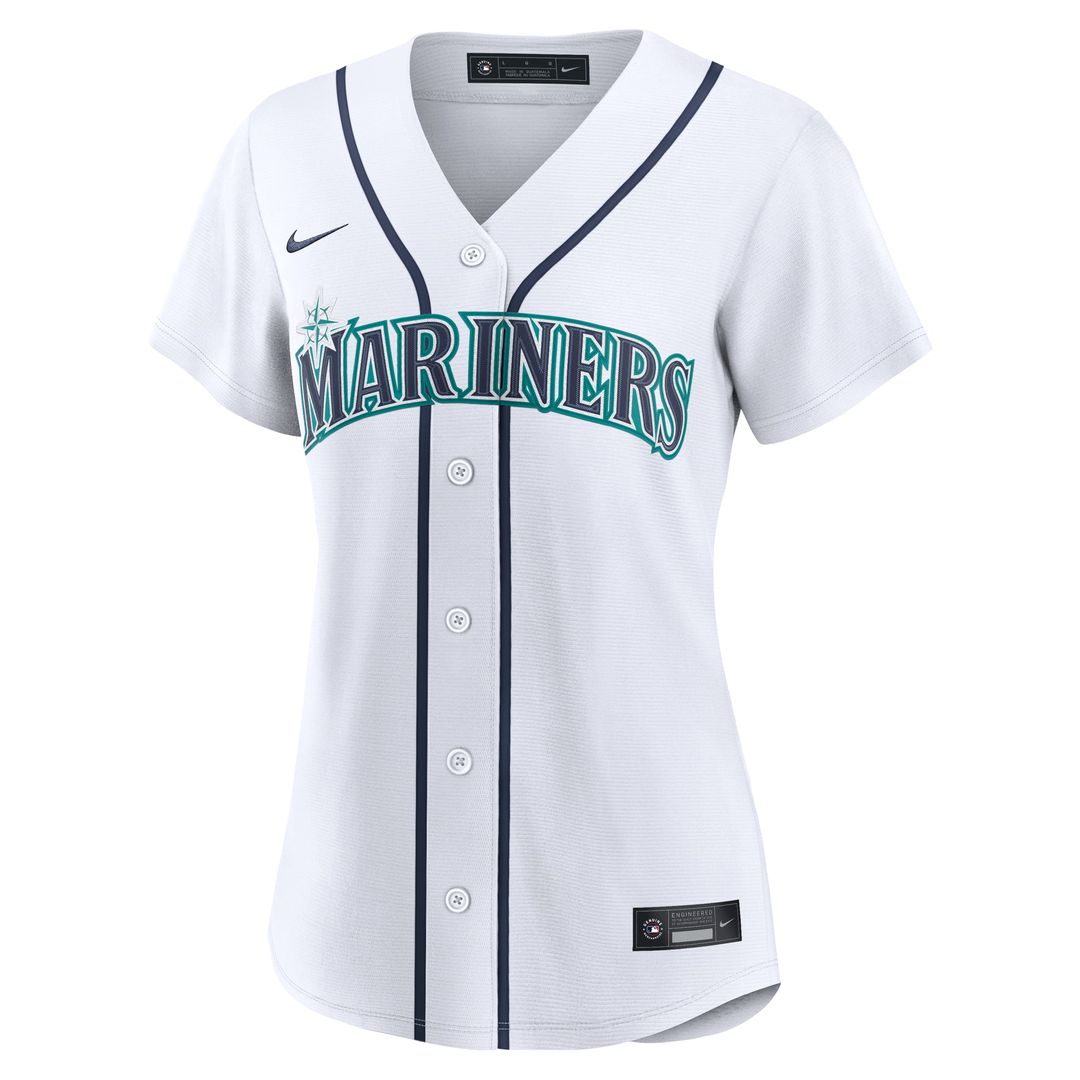 Cal Raleigh Seattle Mariners Women's Home Replica Jersey - White