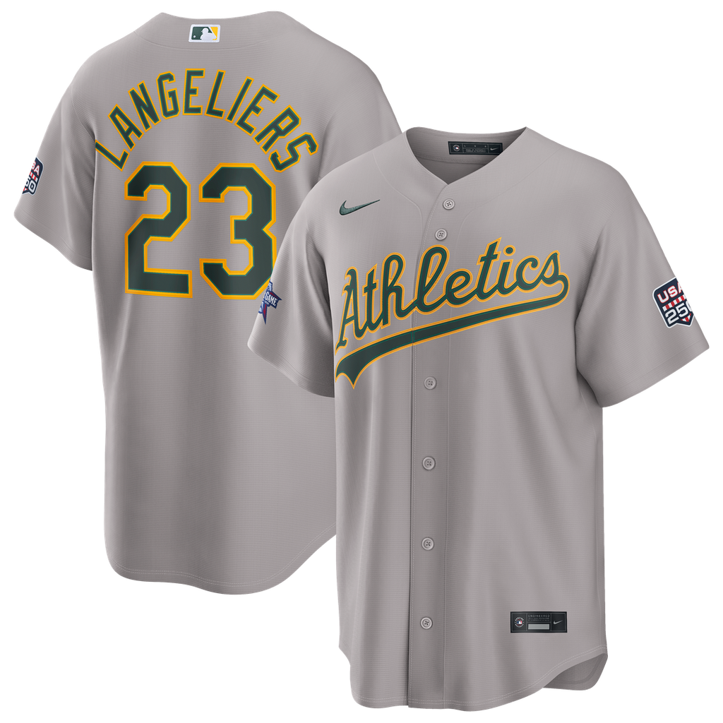 2026 All - Star Game Athletics Shea Langeliers Gray Replica Jersey