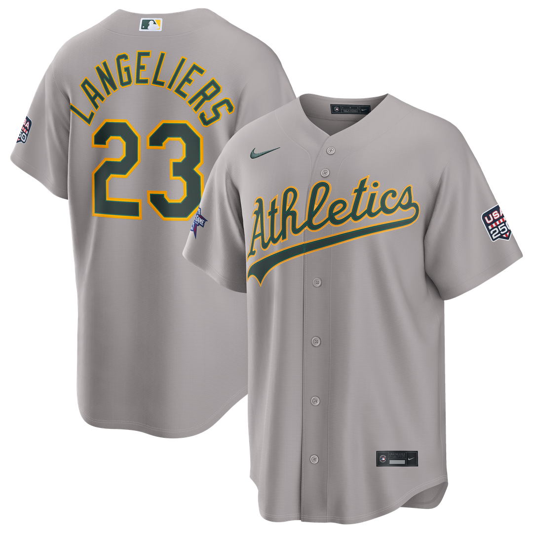 2026 All - Star Game Athletics Shea Langeliers Gray Replica Jersey