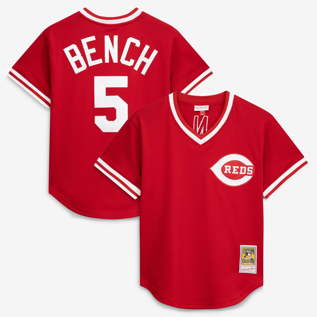 Johnny Bench Cincinnati Reds Authentic Batting Practice Jersey - Scarlet