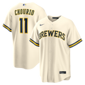 Jackson Chourio Milwaukee Brewers Home Replica Jersey - Cream