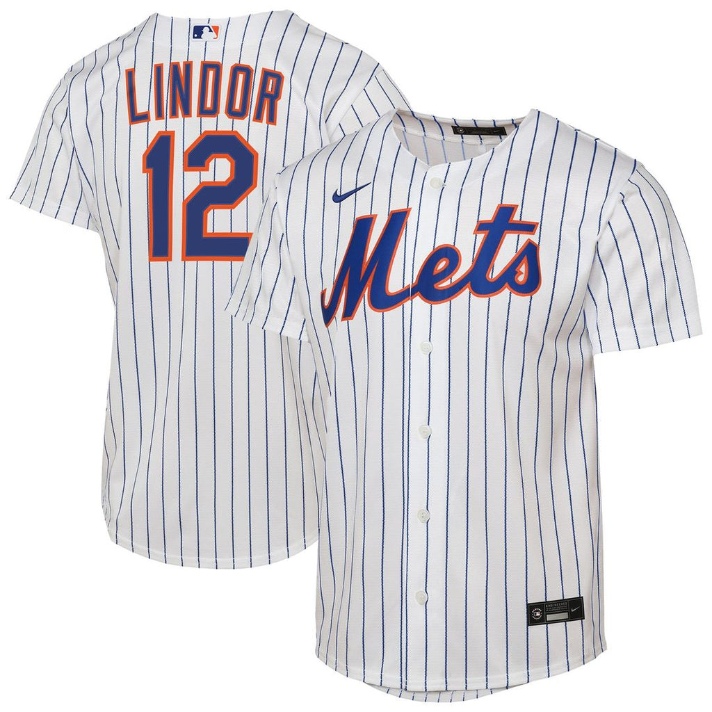 Francisco Lindor New York Mets Youth Home Replica Player Jersey - White
