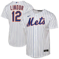 Francisco Lindor New York Mets Youth Home Replica Player Jersey - White