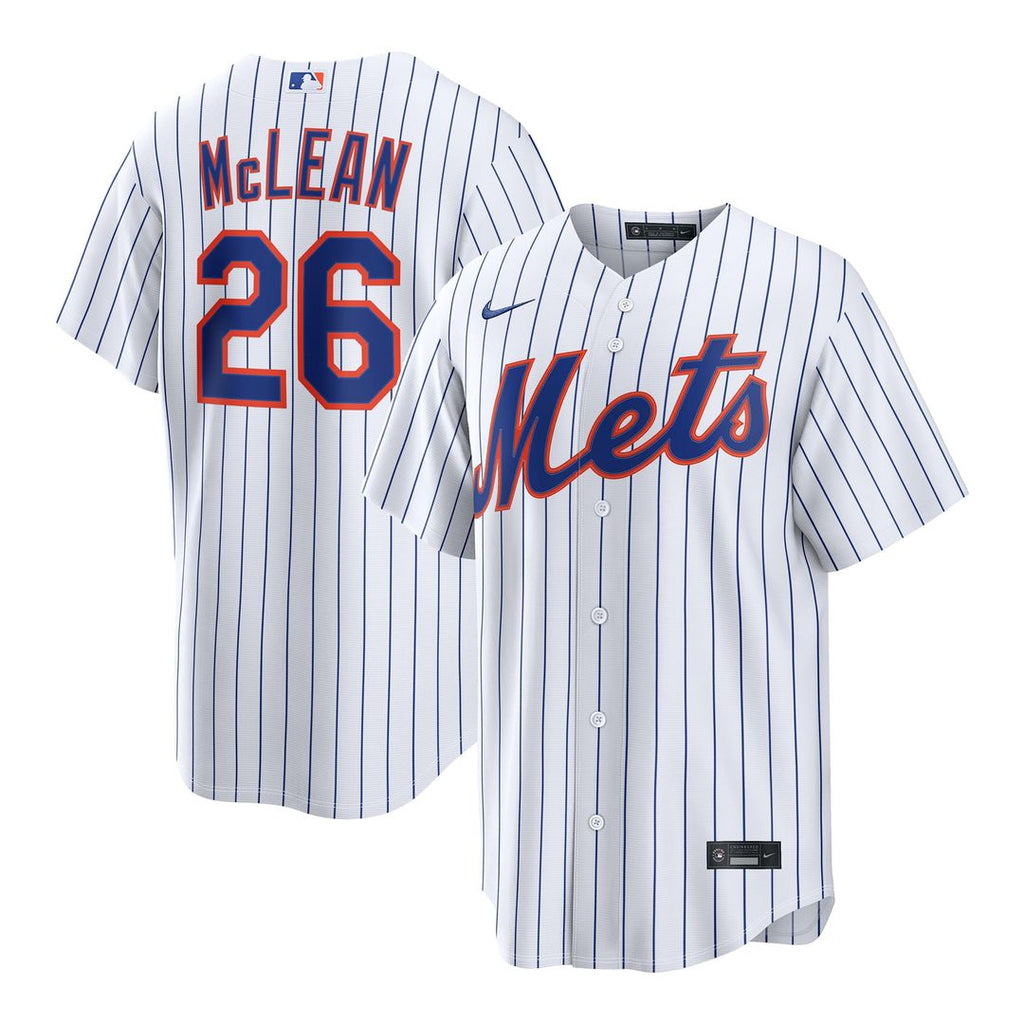 Nolan McLean New York Mets Home Replica Jersey - White