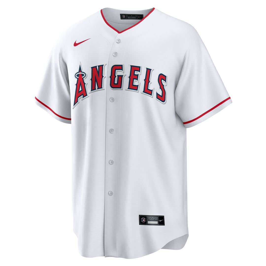 Mike Trout Los Angeles Angels Home Replica Player Name Jersey - White