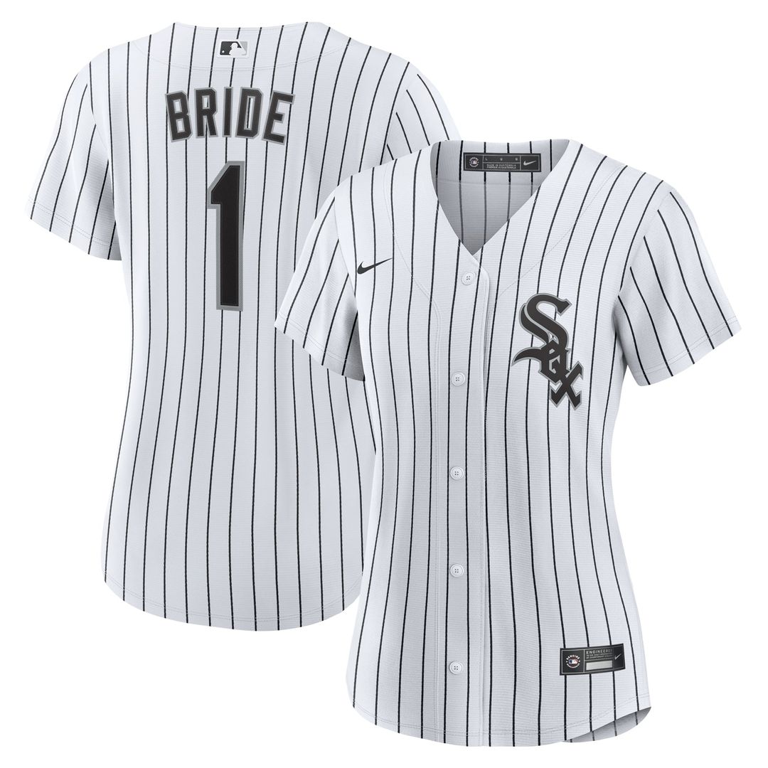 Chicago White Sox Women's #1 Bride Home Replica Jersey - White