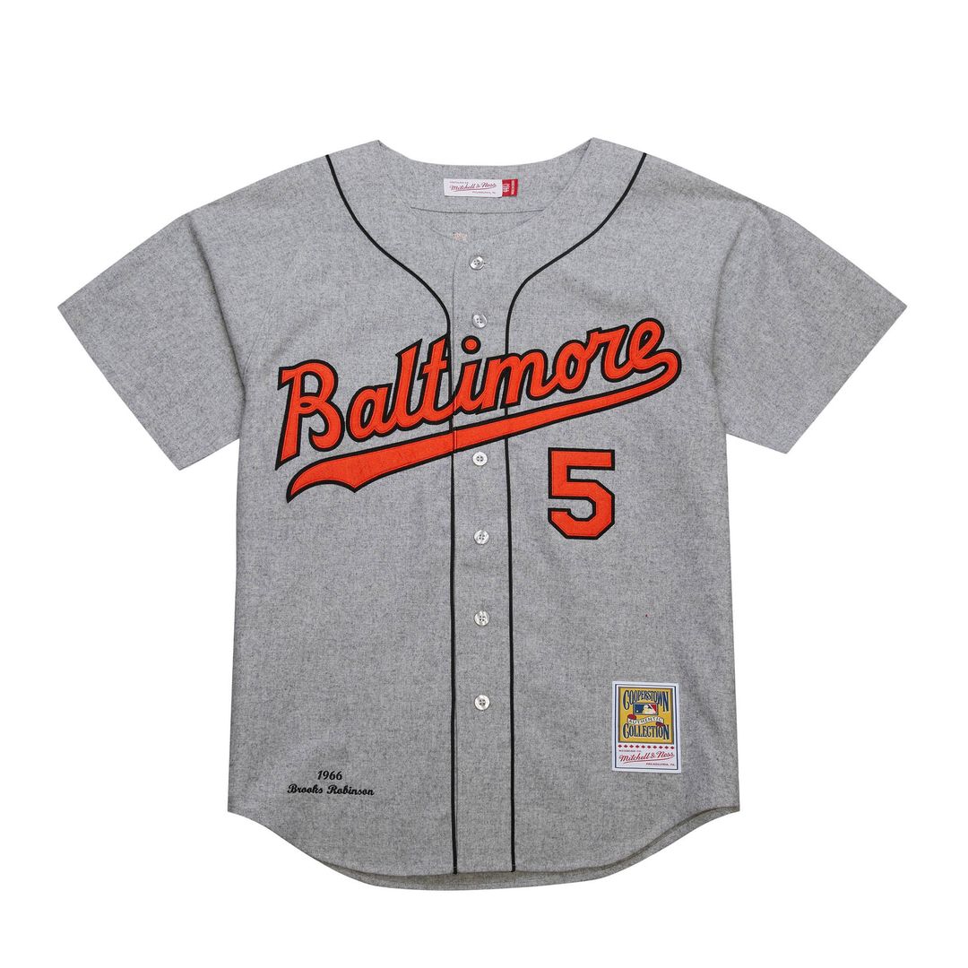 Brooks Robinson Baltimore Orioles Cooperstown Collection 1966 Authentic Jersey - Gray