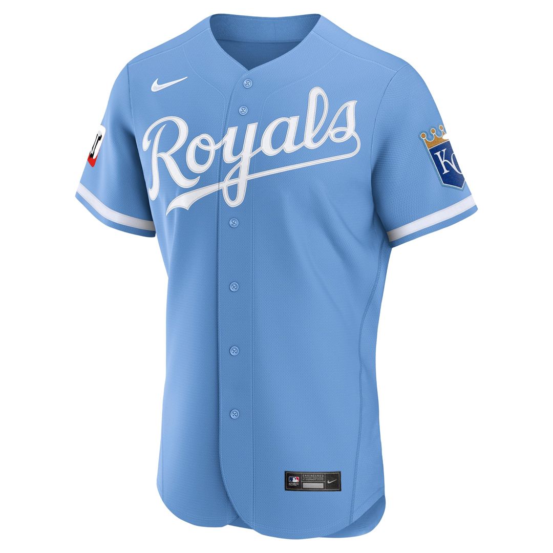 Kansas City Royals Alternate Sponsor Patch Authentic Jersey - Light Blue