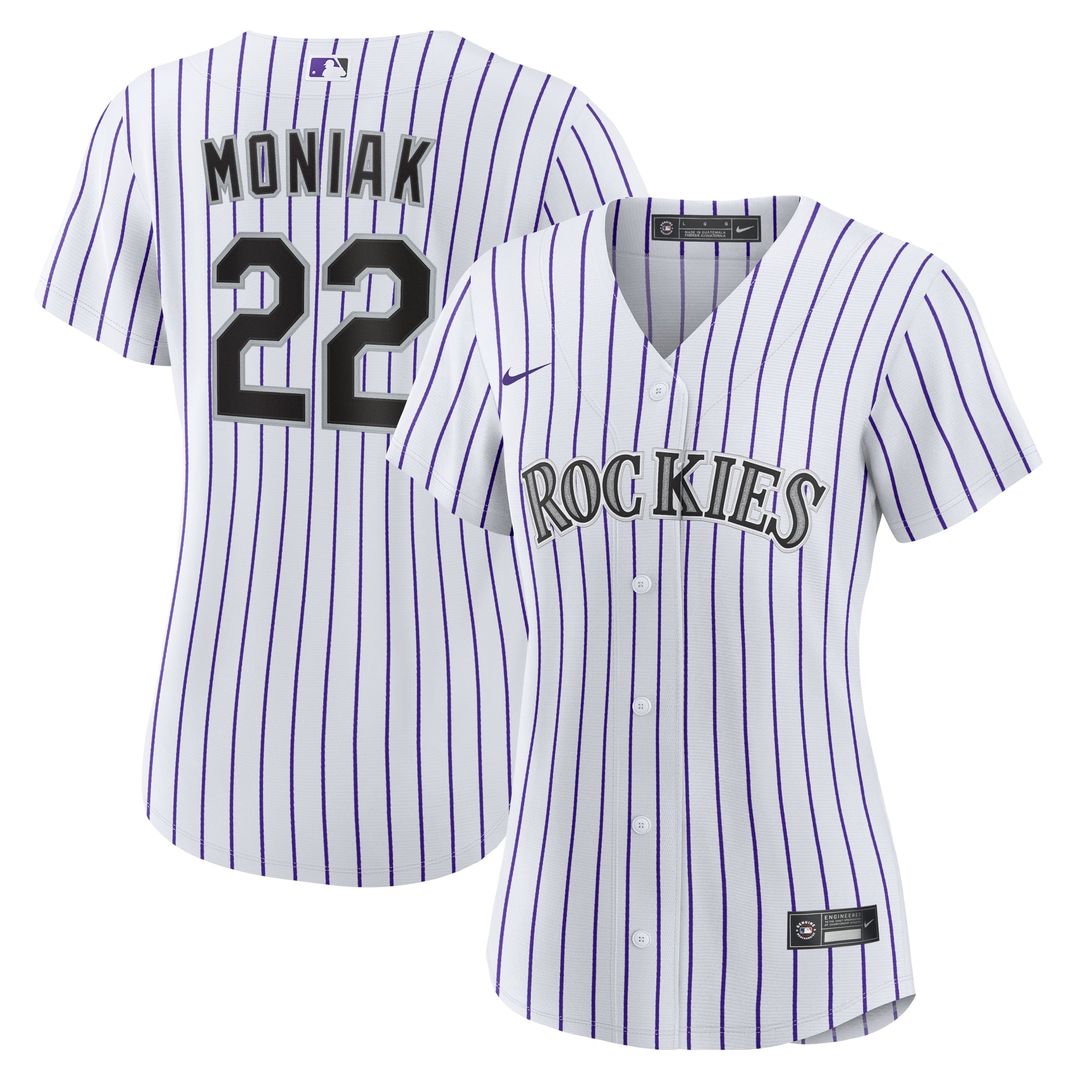 Mickey Moniak Colorado Rockies Women's Home Replica Jersey - White