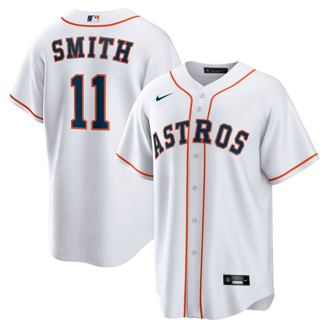 Cam Smith Houston Astros Home Replica Jersey - White