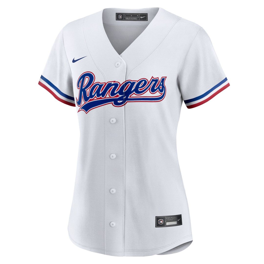 Texas Rangers Women's Home Limited Jersey - White