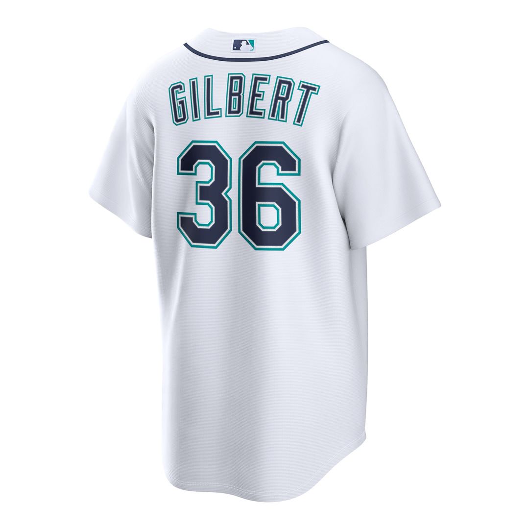 Logan Gilbert Seattle Mariners Home Replica Jersey - White