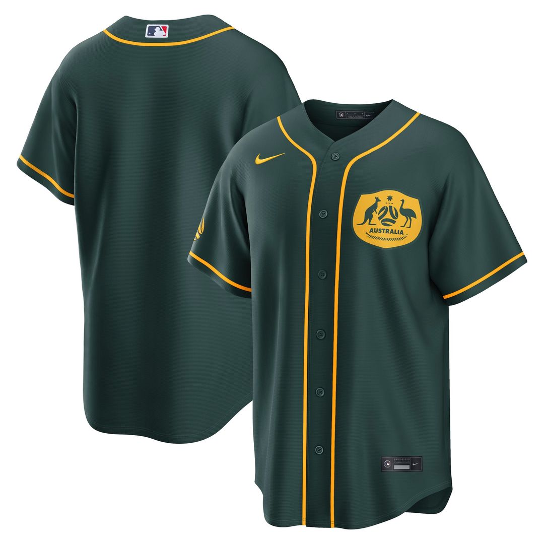 Australia National Team x MLB Stadium Replica Jersey - Green