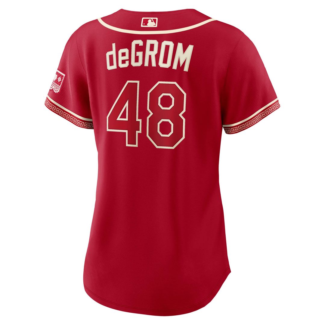 Jacob deGrom Texas Rangers Women's 2026 City Connect Stadium Jersey - Red