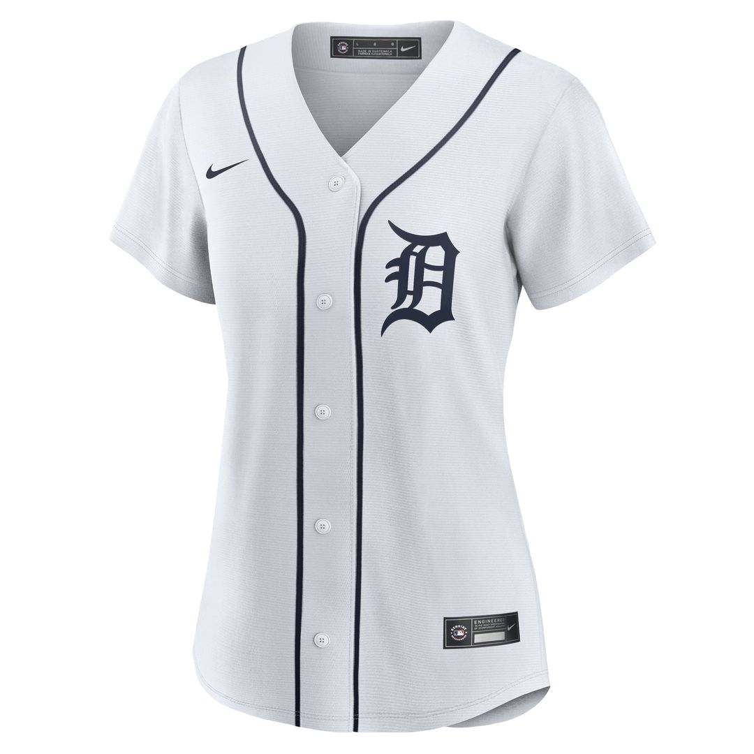 Jake Rogers Detroit Tigers Women's Home Replica Jersey - White