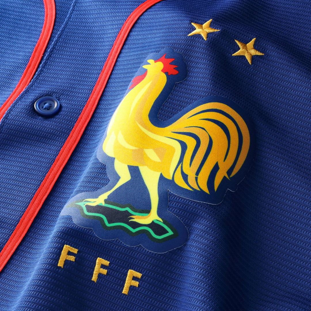 France National Team x MLB Stadium Replica Jersey - Blue