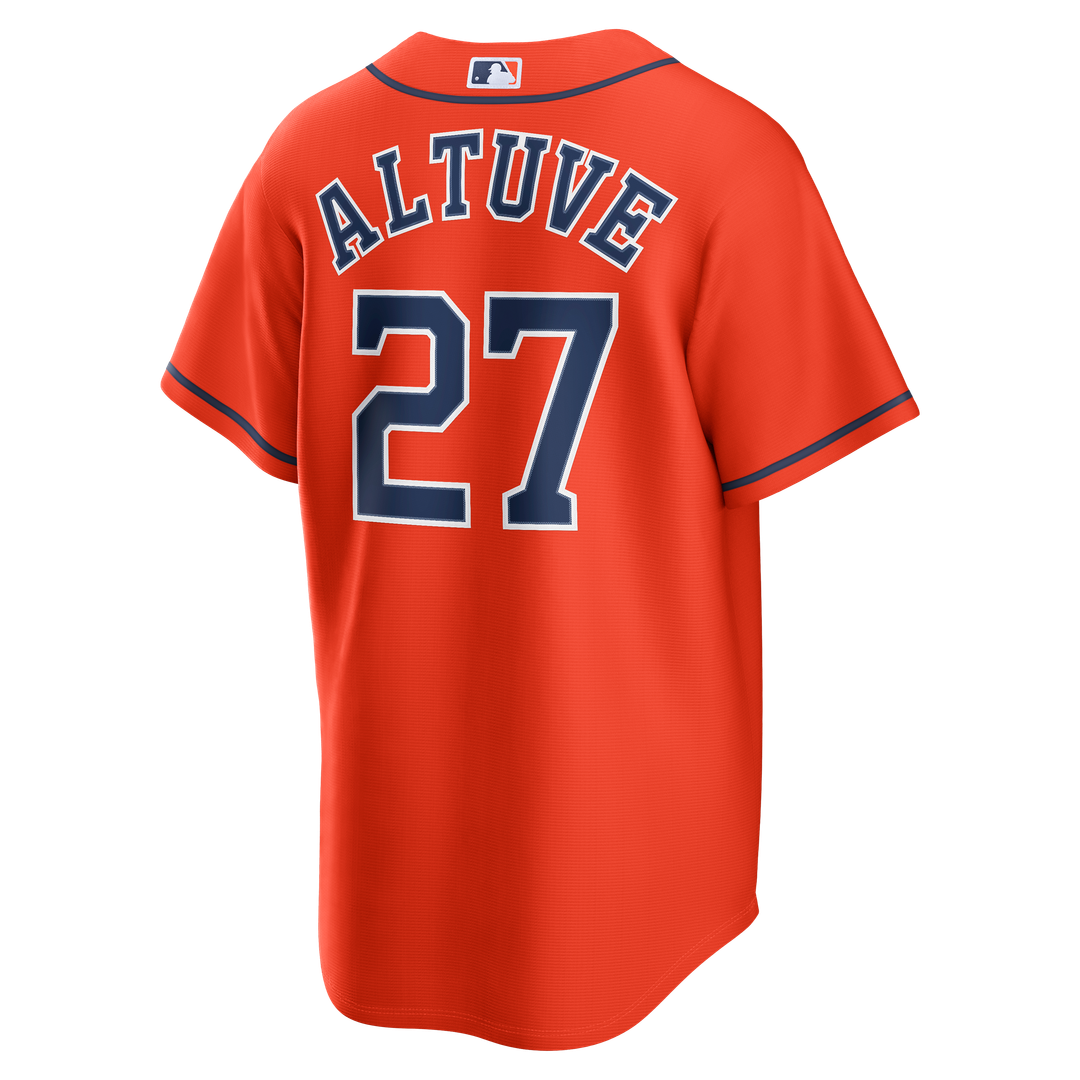 Jose Altuve Houston Astros Alternate Replica Jersey - Orange