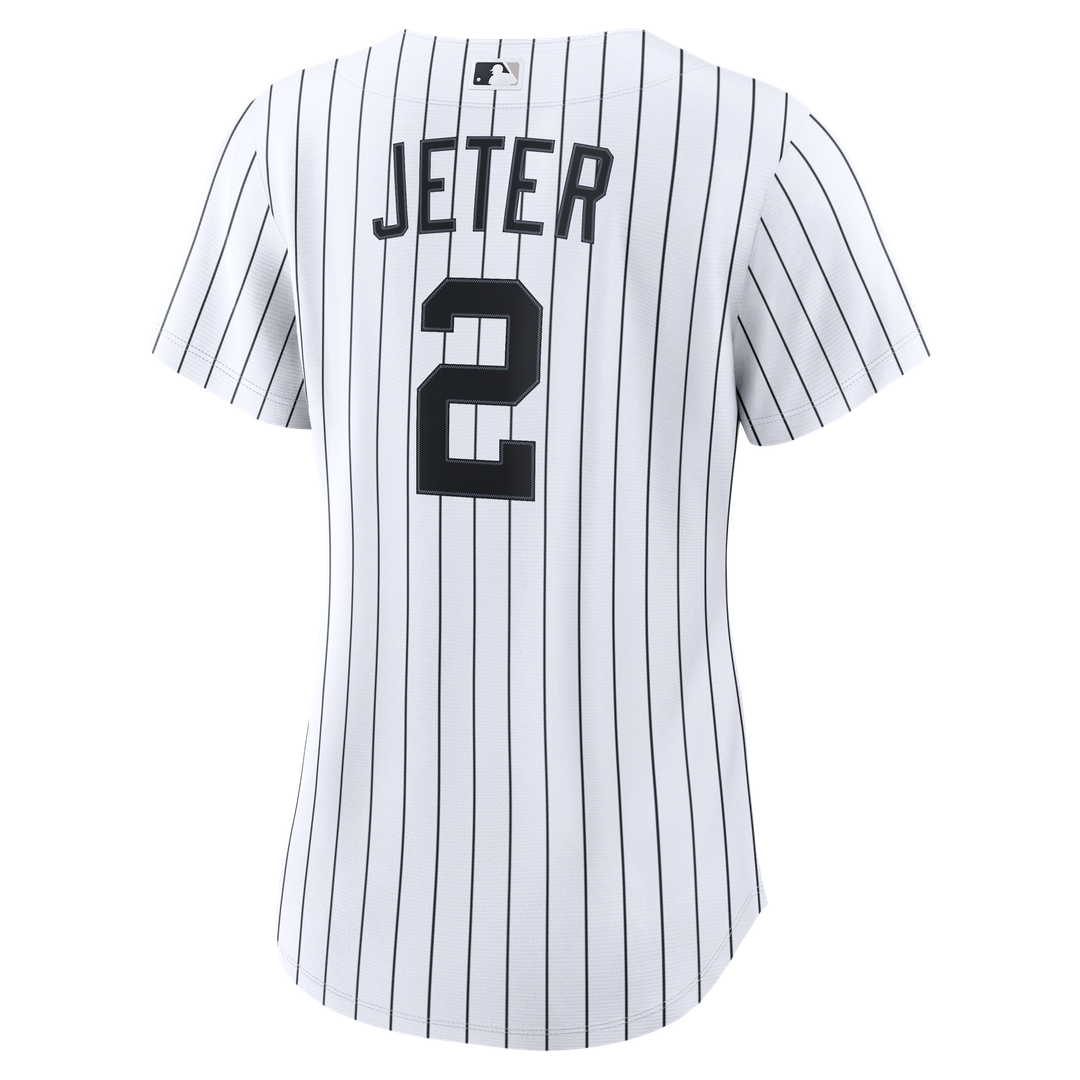 Derek Jeter New York Yankees Women's Home Retired Replica Jersey - White