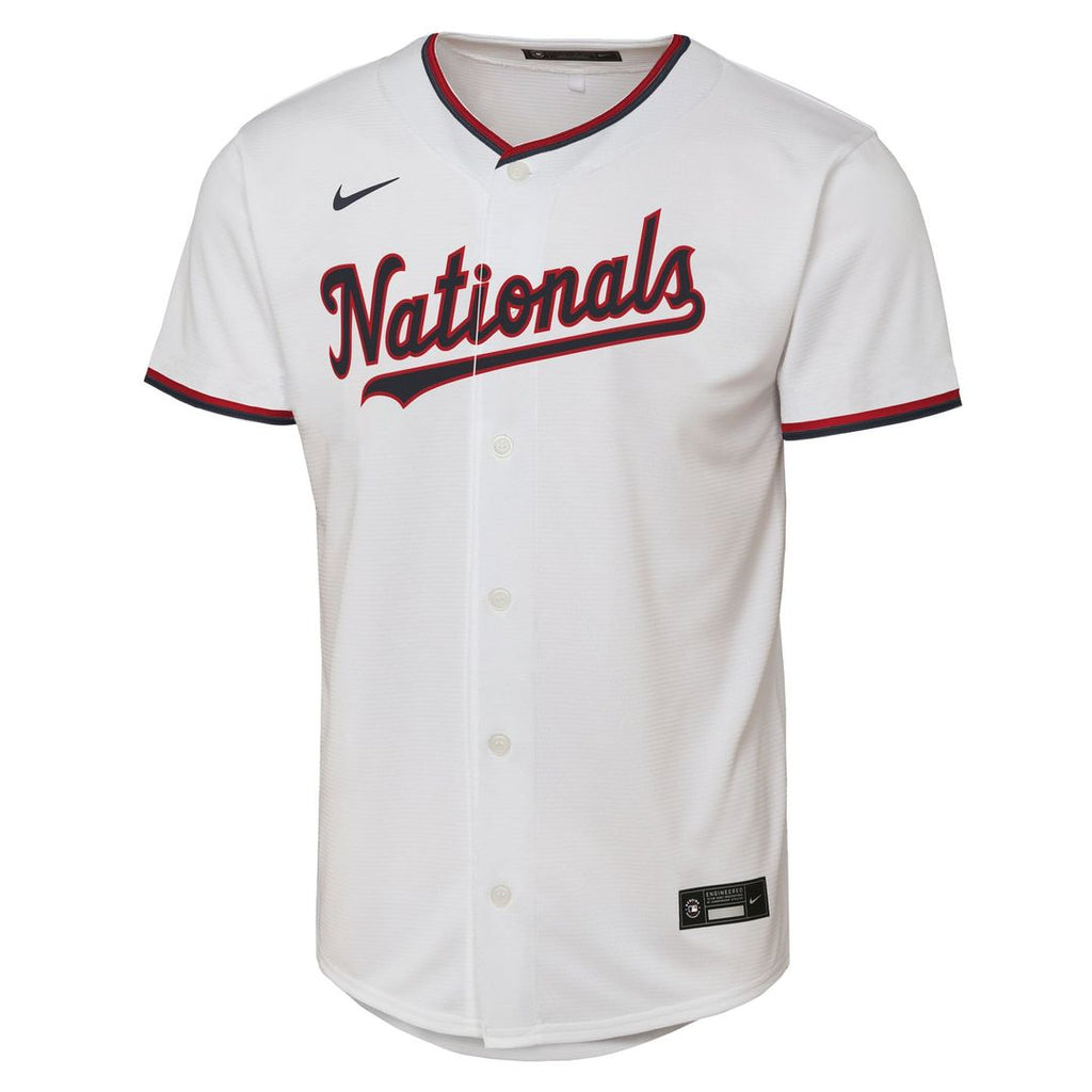 CJ Abrams Washington Nationals Youth Home Replica Player Jersey - White