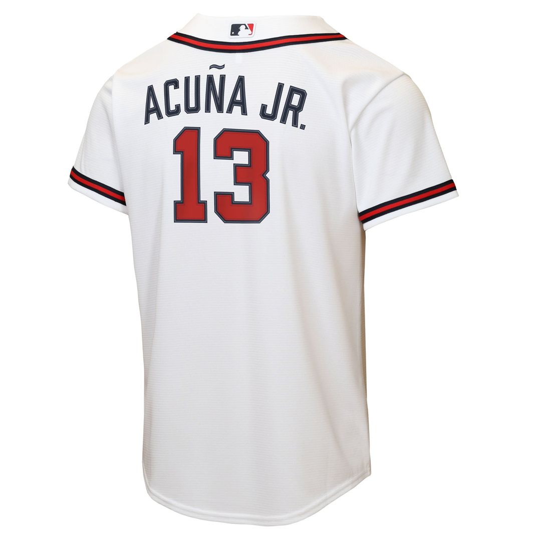 Ronald Acuña Jr. Atlanta Braves Youth Home Replica Player Jersey - White