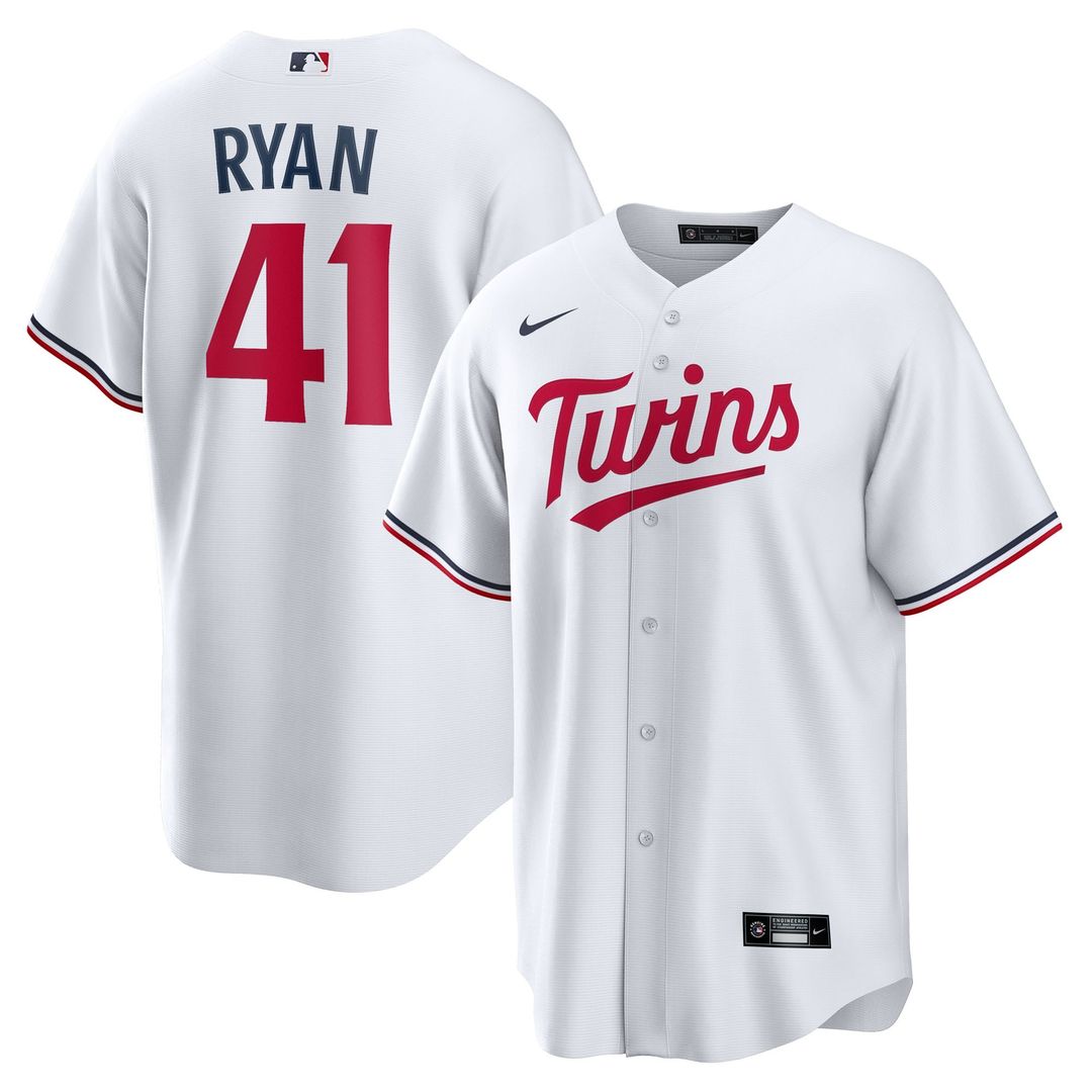 Joe Ryan Minnesota Twins Youth Home Replica Jersey - White